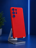 Premium Matte Red Samsung Case