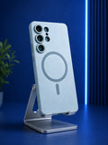 Premium Ice Blue Magnetic Samsung Case